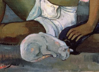 Eiaha Ohipa oder Tahitianer in einem Raum, 1896 (Detail)